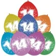 balony cyfra 14 impreza mix folat 12 8 szt