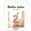 balony cyfra 2 rozowe zloto partypal zestaw