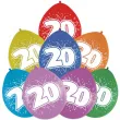 balony cyfra 20 impreza mix folat 12 8 szt