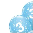 balony cyfra 3 blekitne qualatex 12 6 szt