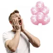 balony cyfra 3 rozowe qualatex 12 6 szt