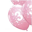 balony cyfra 3 rozowe qualatex 12 6 szt