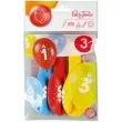balony cyfra 3 w koronie mix arpex 14 3 szt