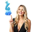 balony cyfra 4 niebieski partypal zestaw