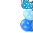 balony cyfra 4 niebieski partypal zestaw