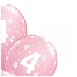 balony cyfra 4 rozowe qualatex 12 6 szt