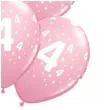 balony cyfra 4 rozowe qualatex 12 6 szt