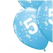balony cyfra 5 blekitne qualatex 12 6 szt