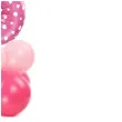 balony cyfra 5 rozowy partypal zestaw