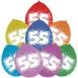 balony cyfra 55 impreza mix folat 12 8 szt