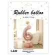 balony cyfra 6 rozowe zloto partypal zestaw