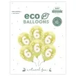 balony cyfra 6 zolty jasny partydeco 13 6 szt