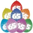 balony cyfra 65 impreza mix folat 12 8 szt
