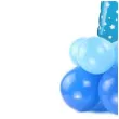 balony cyfra 7 niebieski partypal zestaw
