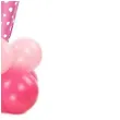 balony cyfra 7 rozowy partypal zestaw