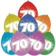 balony cyfra 70 impreza mix folat 12 8 szt