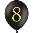 balony cyfra 8 czarne 12 strong 50 szt