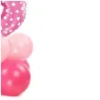 balony cyfra 8 rozowy partypal zestaw