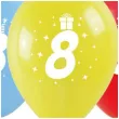 balony cyfra 8 w koronie mix arpex 14 3 szt