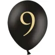 balony cyfra 9 czarne 12 strong 50 szt
