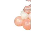 balony cyfra 9 rozowe zloto partypal zestaw