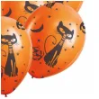 balony czarny kot i dynia pomaranczowy guirca 12 10 szt