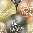 balony d11 glossy best wishes belbal 12 6 szt