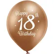 balony d11 glossy happy birthday 18 mix belbal 12 6 szt