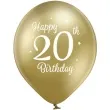 balony d11 glossy happy birthday 20 mix belbal 12 6 szt