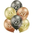 balony d11 glossy happy birthday 50 mix belbal 12 6 szt