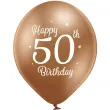 balony d11 glossy happy birthday 50 mix belbal 12 6 szt
