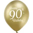 balony d11 glossy happy birthday 90 mix belbal 12 6 szt