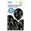 balony d11 roztanczone kosciotrupy halloween czarny belbal 12 6 szt