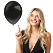 balony decor premium fashion czarne amscan 11 50 szt