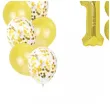 balony dekoracja na 18 urodziny zlota partypal zestaw
