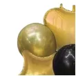 balony dekoracyjny mix czarno zloty partypal zestaw