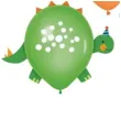 balony dinozaur party mix partypal 12 3 szt