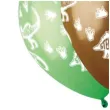 balony dinozaury stegosaurus brazowo zielone gemar 13 5 szt