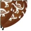 balony dinozaury stegosaurus brazowo zielone gemar 13 5 szt