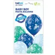 balony dzieciece symbole boy pastel mix belbal 12 6 szt