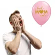 balony dzien matki best mom ever transparetne rozowe qualatex 11 25 szt