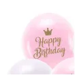 balony eco happy birthday jasnorozowy partydeco 13 5 szt
