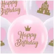 balony eco happy birthday jasnorozowy partydeco 13 5 szt