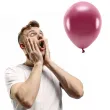 balony ekologiczne bordowe metaliczne partydeco 12 100 szt