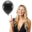 balony ekologiczne czarny metalik partydeco 10 100 szt