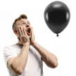 balony ekologiczne czarny metalik partydeco 12 100 szt