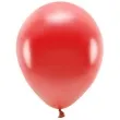 balony ekologiczne czerwony metalik partydeco 12 10 szt