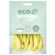 balony ekologiczne jasnozolty metalik partydeco 10 10 szt