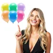 balony ekologiczne metalik mix partydeco 12 100 szt