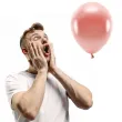 balony ekologiczne rozowe zloto metalik partydeco 12 10 szt